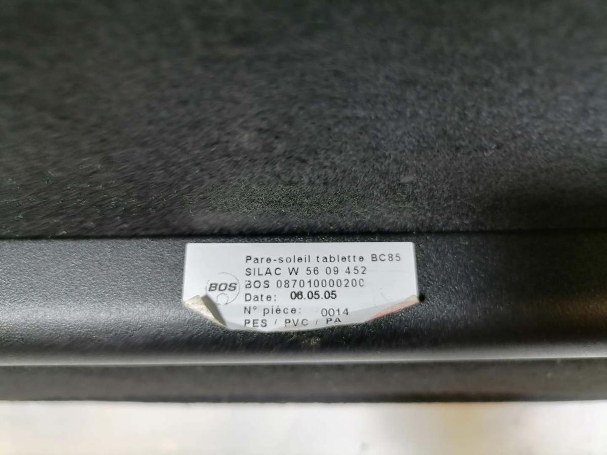 Renault Clio III Hutablage mit Sonnenschutzrollo anthrazit dunkelgrau BJ05